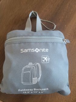 New Samsonite foldaway backpack