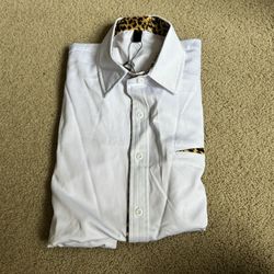 Men’s Long Sleeve Cheetah Print Shirt