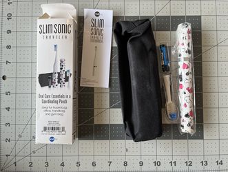 Brand New SLIM Sonic Battery Operated (AAA) Travel Toothbrush by Violife