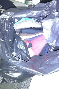 Large bag of women's clothing