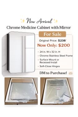 Chrome Medicine Cabinet