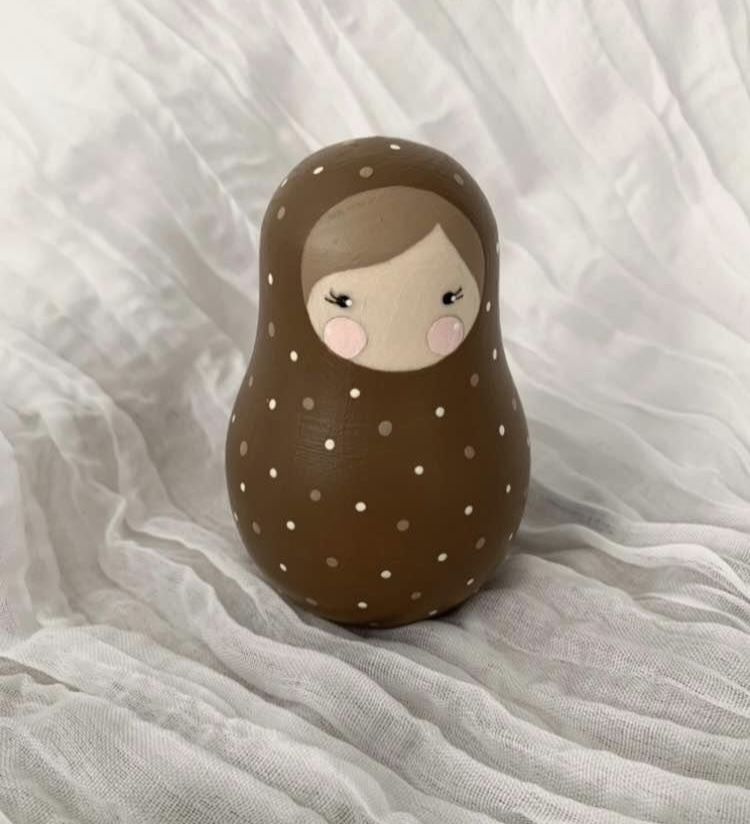 Boho Musical Roly Poly Doll // Nevalyashka //