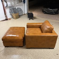 Leather Sofa Set – Sofa + Loveseat + Chair – Excellent Condition