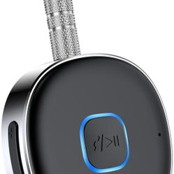 COMSOON Bluetooth Receiver for Car, Noise Cancelling 3.5mm AUX Bluetooth Car Adapter, Wireless Audio Receiver for Home Stereo/Wired Headphones, Hands-