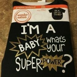 New Baby Bodysuit Size 3-6 Mo