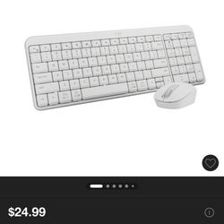 Logitech Bluetooth Compact Combo Keyboard and Mouse - White