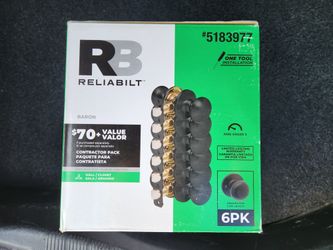 Reliabilt Turn Style Door Knobs Contractor Pack Of 6 Matte Black