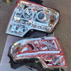 09-14 Ford F150 LED DRL Projector Headlights Luces Focos Micas Faros Faroles