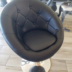 One Bar Stool Adjustable Soft Excellent Condition 