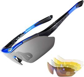 ROCKBROS Pickleball Safety Glasses Polarized for Men/Women