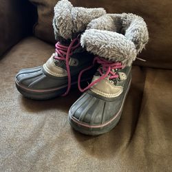 Toddler Girls London Fog Brand Snow Boots Size 13