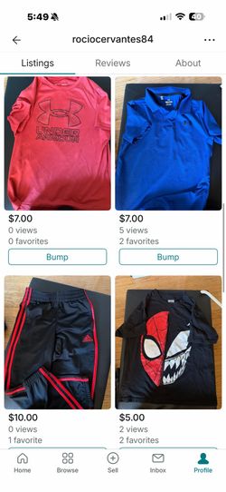 Like new or New under armour & Adidas boys size 8 small