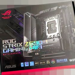 ASUS ROG Strix Z690-I Gaming WiFi 6E LGA 1700 Intel mini-ITX gaming motherboard (PCIe 5.0,DDR5,Thunderbolt 4,2.5Gb LAN,USB 3.2 Gen 2x2 fron