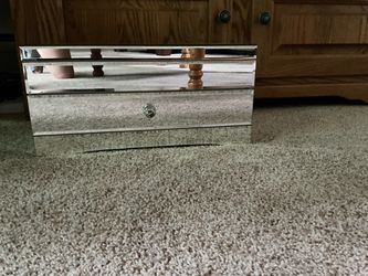Large MIRROR  JEWELRY  BOX