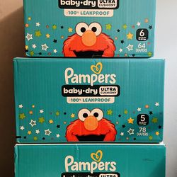 Pampers Baby Dry Size 4,5  ( size 6 SOLD)
