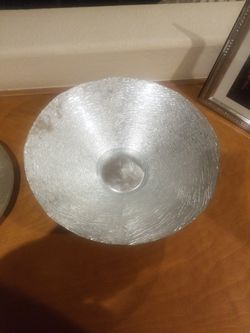 Silver Glass Bowl