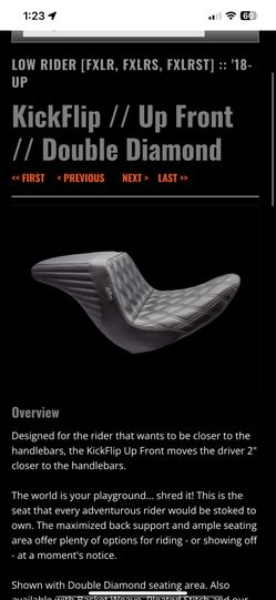 Harley Davidson Motorcycle Seat Le Pera Custom(NEW)