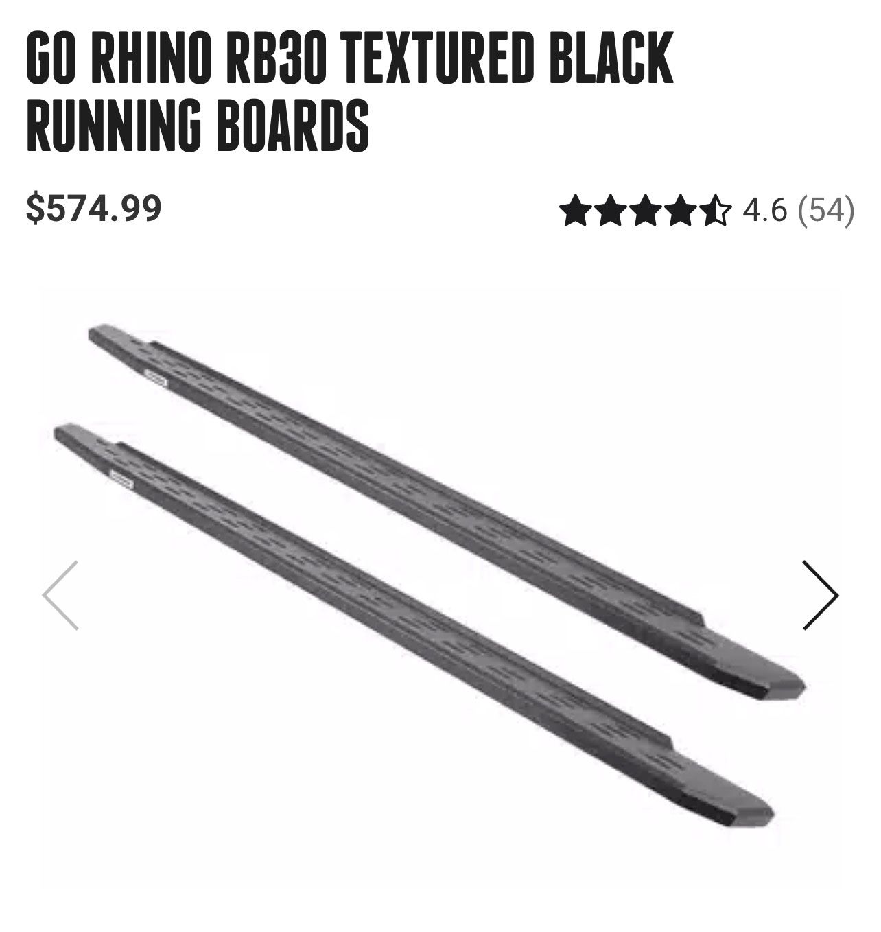 GO RHINO RB30 TEXTURED BLACK RUNNING BOARDS - 3rd Gen Tundra