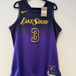 Lakers Lakeshow Anthony Davis Basketball Jersey Size Large Men New 
