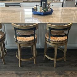 Ballard Designs Marguerita Swivel Counter Height Stools - 4