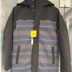 Pendleton Men’s Jacket Sz Small Blue Softshell Wool Full Zip Removeable Hood