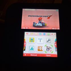 Nintendo 2DS Blue Console Handheld System W, Mario Cart 7, And Zelda Remake 