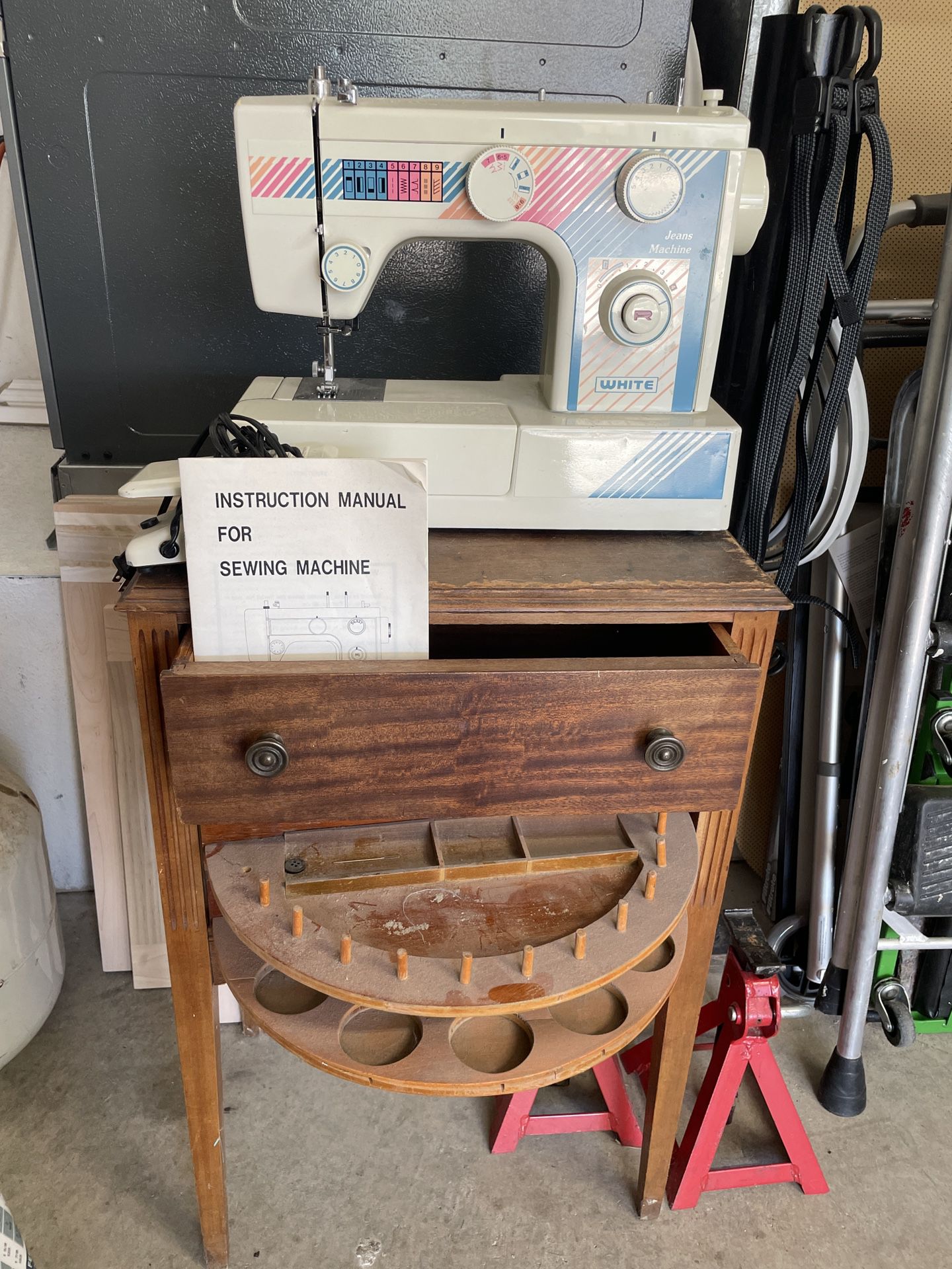 Sewing Machine and table