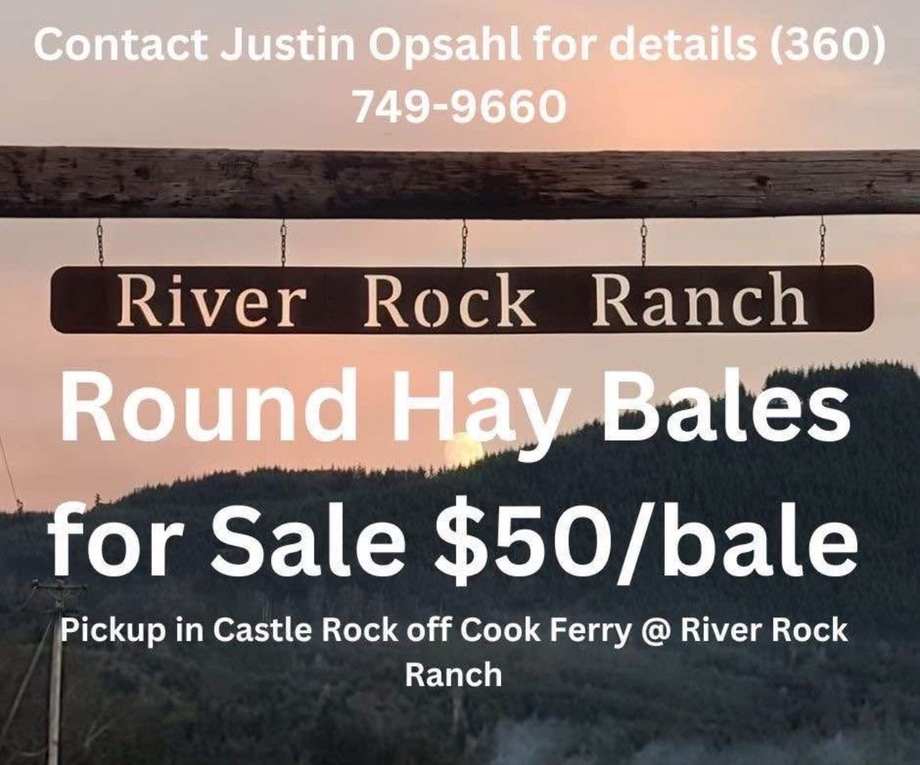 Round Hay Bales For Sale Castle Rock