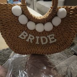 Bride Straw Bag
