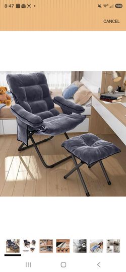 Lazy chair with ottoman