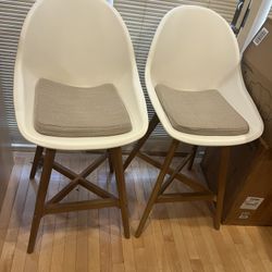 Pair Of IKEA Fanbyn Bar Height Chairs