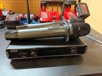 TONOR Dual Wireless Microphone Systems, UHF Cordless Karaoke Microphone Set