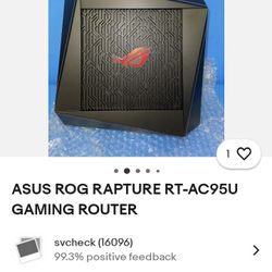 Asus Rog Rapture  Rt-ac95u Gaming Router 