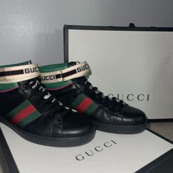 Gucci Black Mid Tops