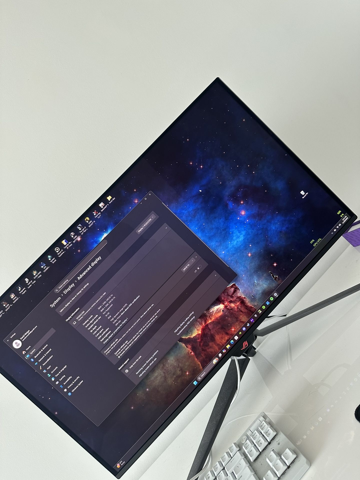 LG 32” 4k OLED HDR 240 hz GSYNC Monitor 