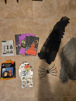 Spider and webs, Halloween candy bags