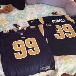 LA RAMS LEGEND AARON DONALD FANATICS JERSEY BUNDLE