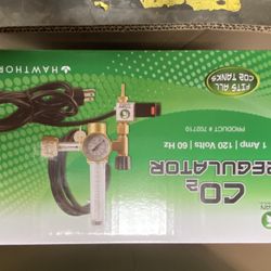 Titan Controls CO2 Regulator - Greenhouse Hydroponics Grow Room Pressure Gauge