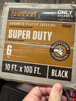 Super duty plastic sheeting