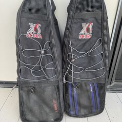 Snorkel  Back Packs with Fins