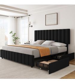 Queen Bed Frame with drawers