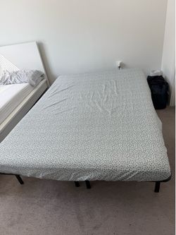 Foldable Bedframe and Memory Foam Mattress