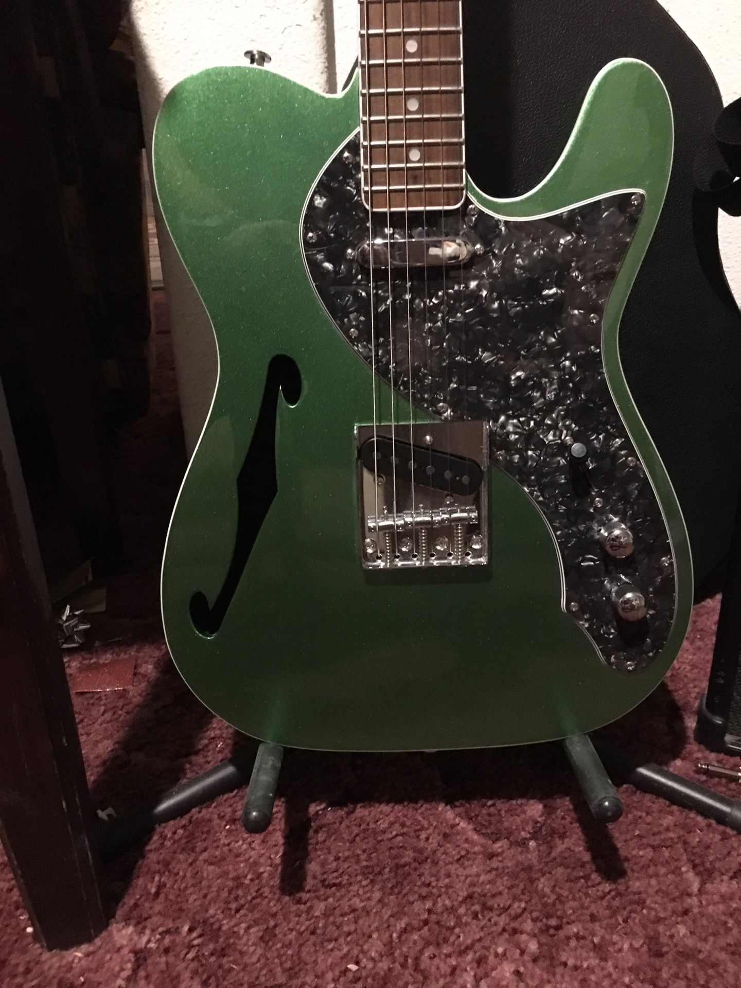 Thin line semi hallow body tele style guitar (telecaster) bye firefly guitars