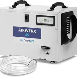 BaseAire Basement Crawl Space Dehumidifier 113 Pint with Continuous Drain Hose
