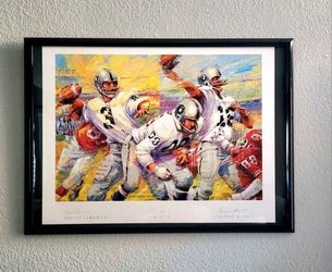 NFL Raiders Limited Edition Hand Signed Lithograph