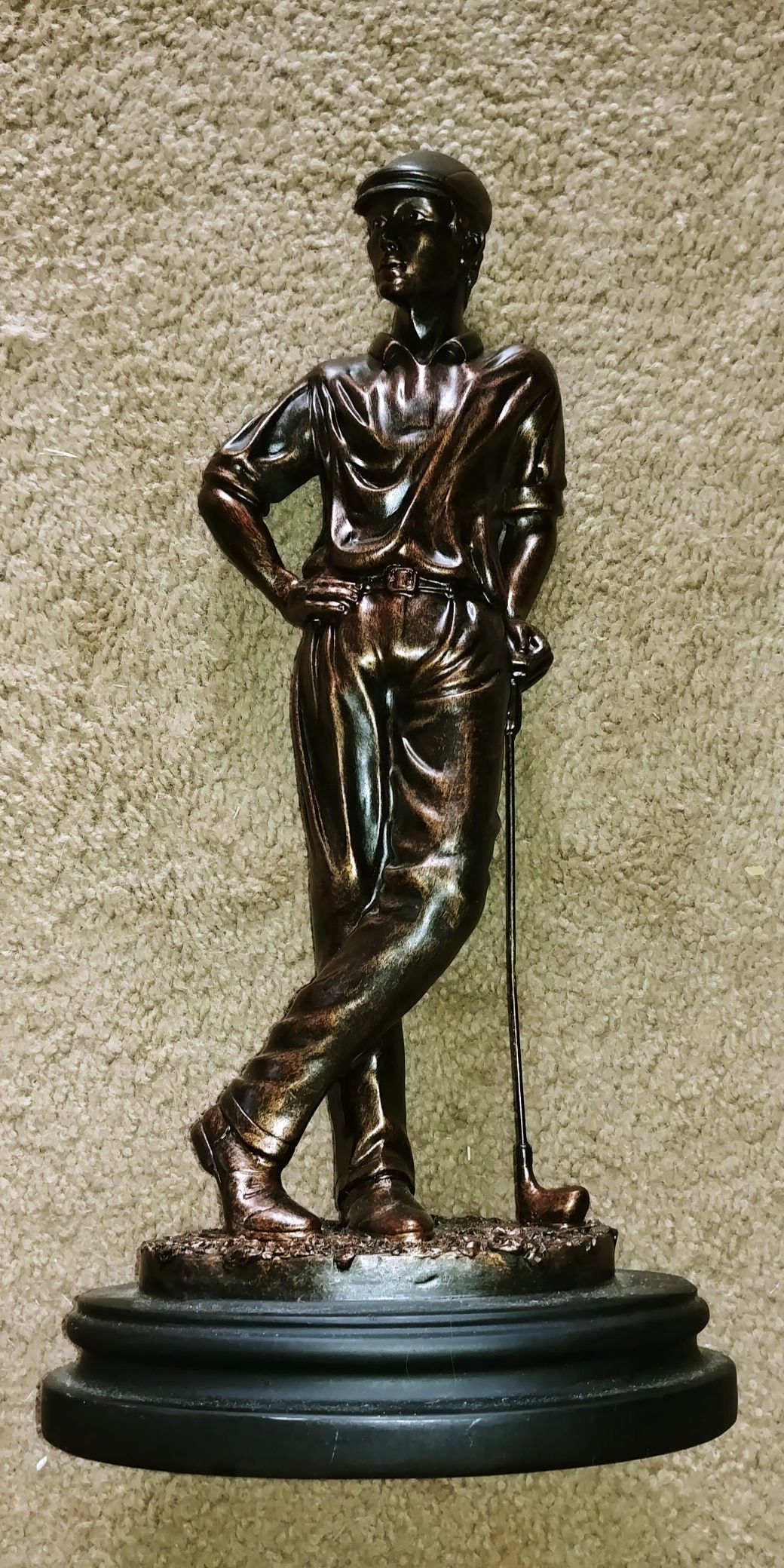 Golfer Ceramic Figure