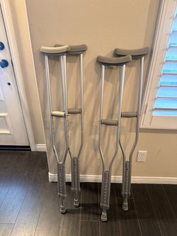Adjustable Aluminum Crutches – $20 per Pair