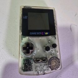 Nintendo Gameboy Color Clear Handheld System