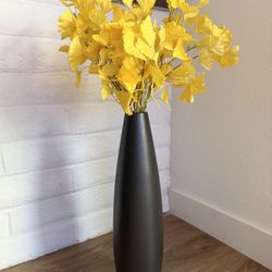Black Matte Ceramic Vase