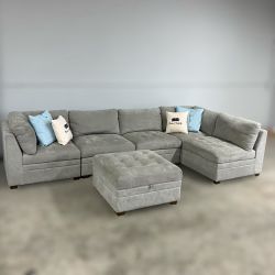 *New* Thomasville Tisdale 6 PCE Modular Sectional W/Storage  Ottoman 🚛DELIVERY AVAILABLE